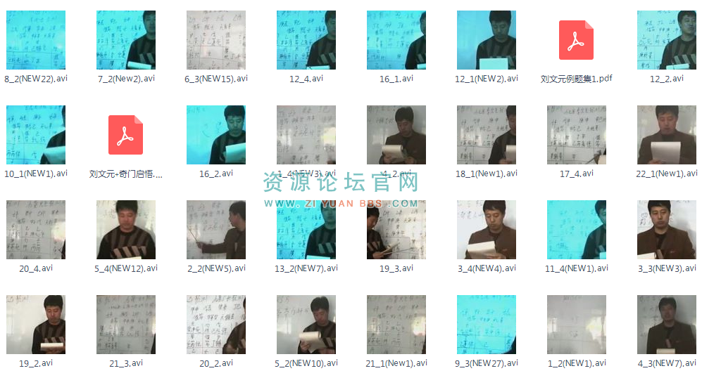 刘文元-2007年奇门遁甲视频共91个