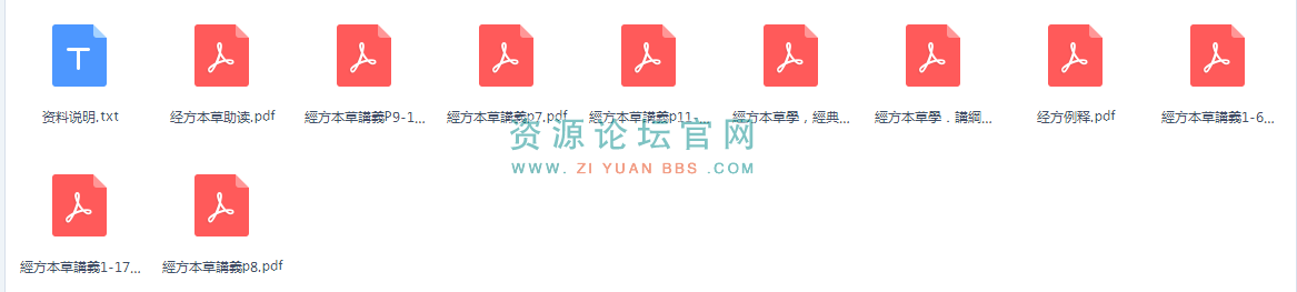 經方本草講義