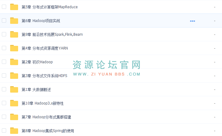 十小时大数据入门视频教程