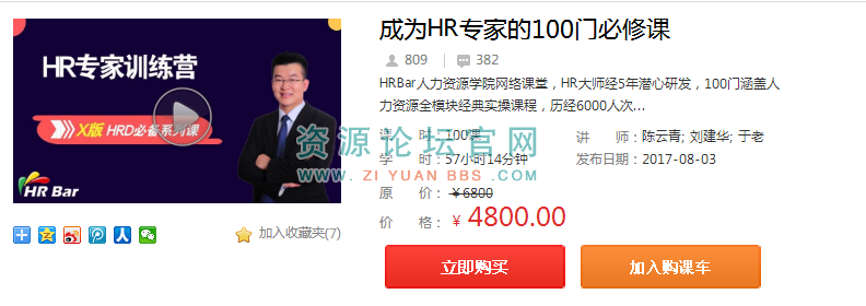 人力资源基础视频教程-成为HR专家