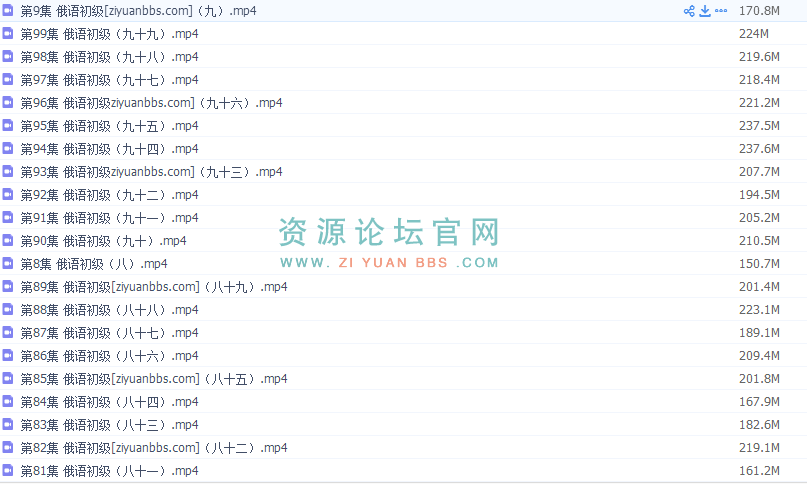 俄语初级入门视频教程