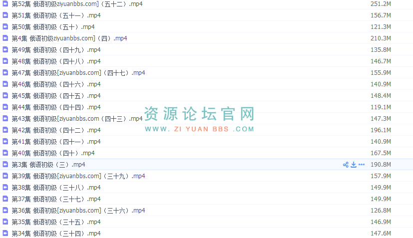 俄语初级入门视频教程