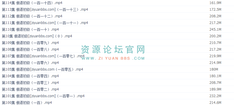 俄语初级入门视频教程