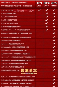 Pr Premiere Pro CS4 CS5 CS6中文版软件视频教程